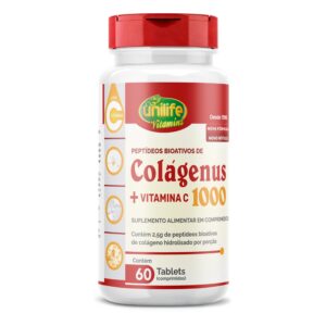 Colágenus com Vitamina C 60 tabletes Unilife