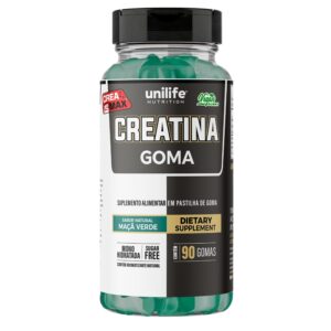 Creatina Gummy 90 gomas maçã verde Unilife
