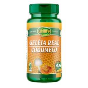 Geléia Real com Cogumelo 45 cápsulas Unilife