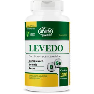 Levedo de Cerveja 200 comprimidos Unilife