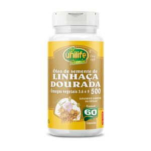 Óleo de Linhaça Dourada 60 cápsulas Unilife