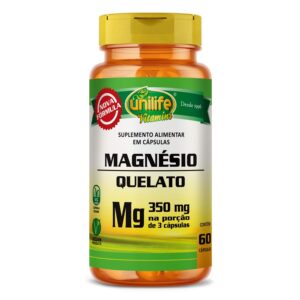 Magnésio Quelato 60 cápsulas Unilife