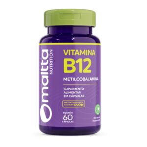 Vitamina B12 Metilcobalamina 60 cápsulas Maltta