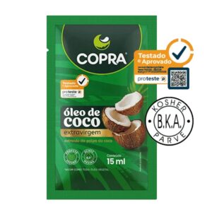Óleo de Coco Extra Virgem Sachê 15ml Copra