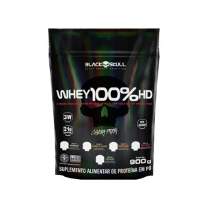 Whey 100% HD 900g Refil Black Skull