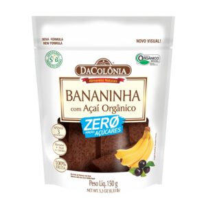 Barrinha de Banana com Açaí Zero Açúcar Dacolônia 150 g